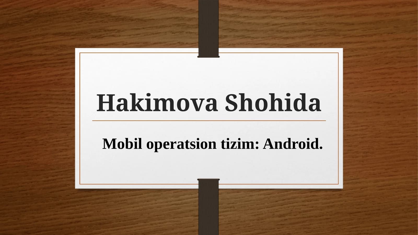 Android Operatsion Tizim Tarixi
