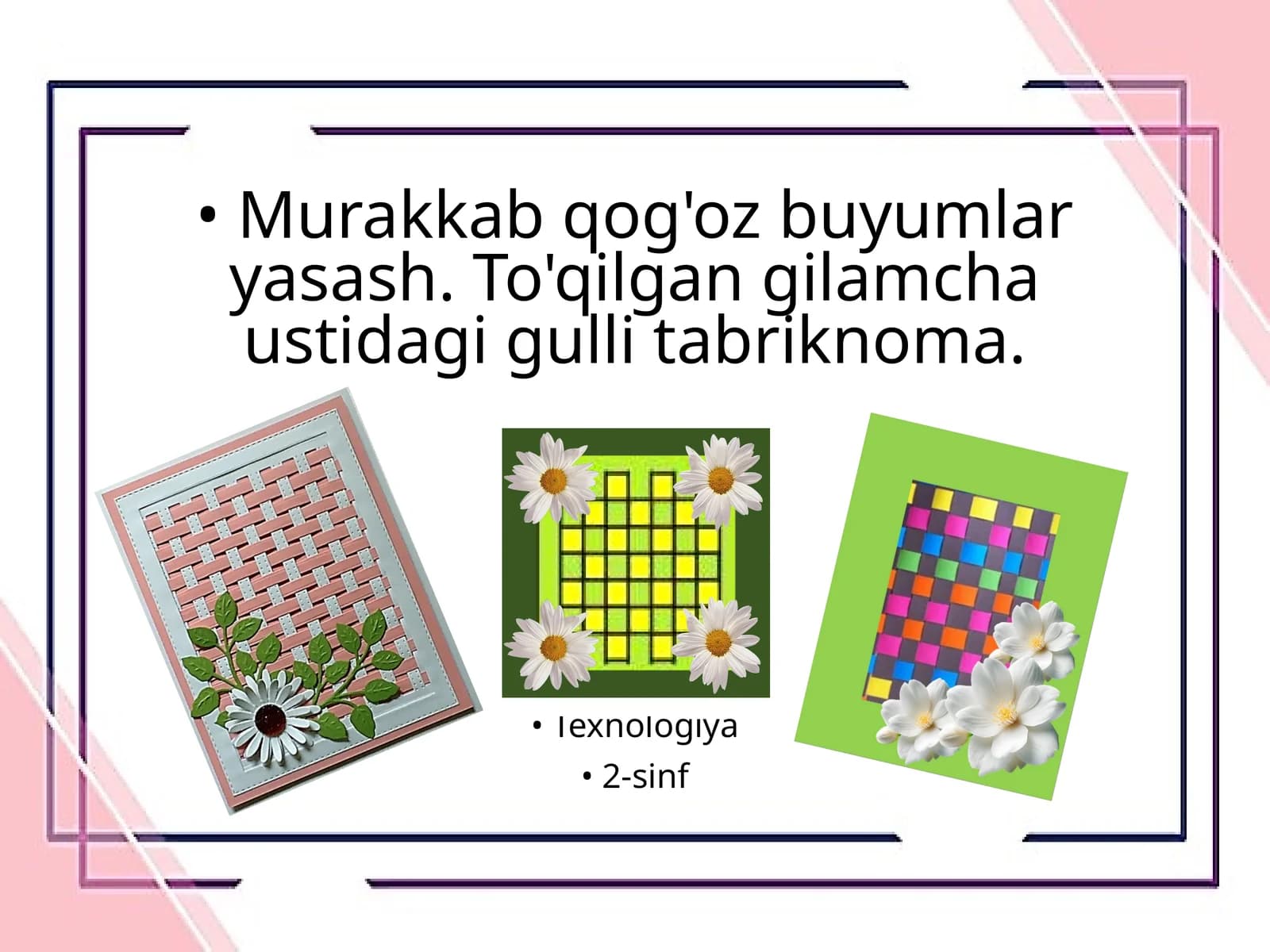 Texnologiya - Modellarni loyihalash