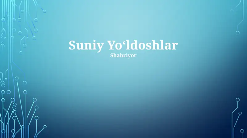 Suniy Yoʻldoshlar