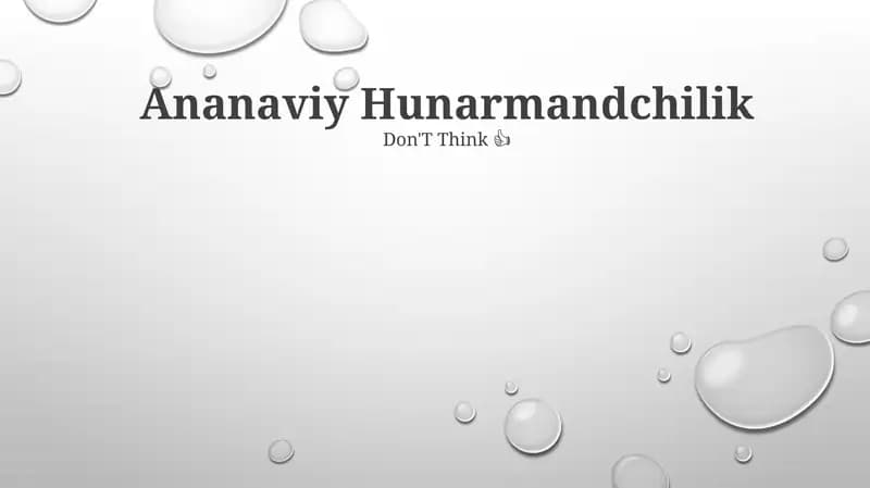 Anʼanaviy Hunarmandchilik