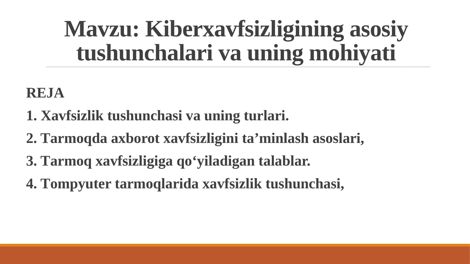 Kiberxavfsizliginingasosiytushunchalarivauningmohiyati