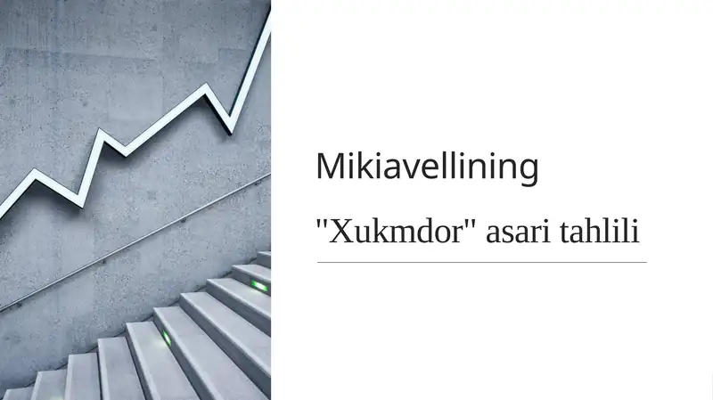 Mikiavellining "Xukmdor" asaritahlili