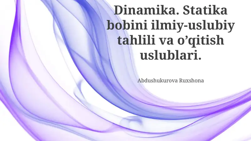 Spirallar Statikasi