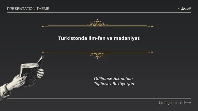 Turkistonda ilm-fan va madaniyat
