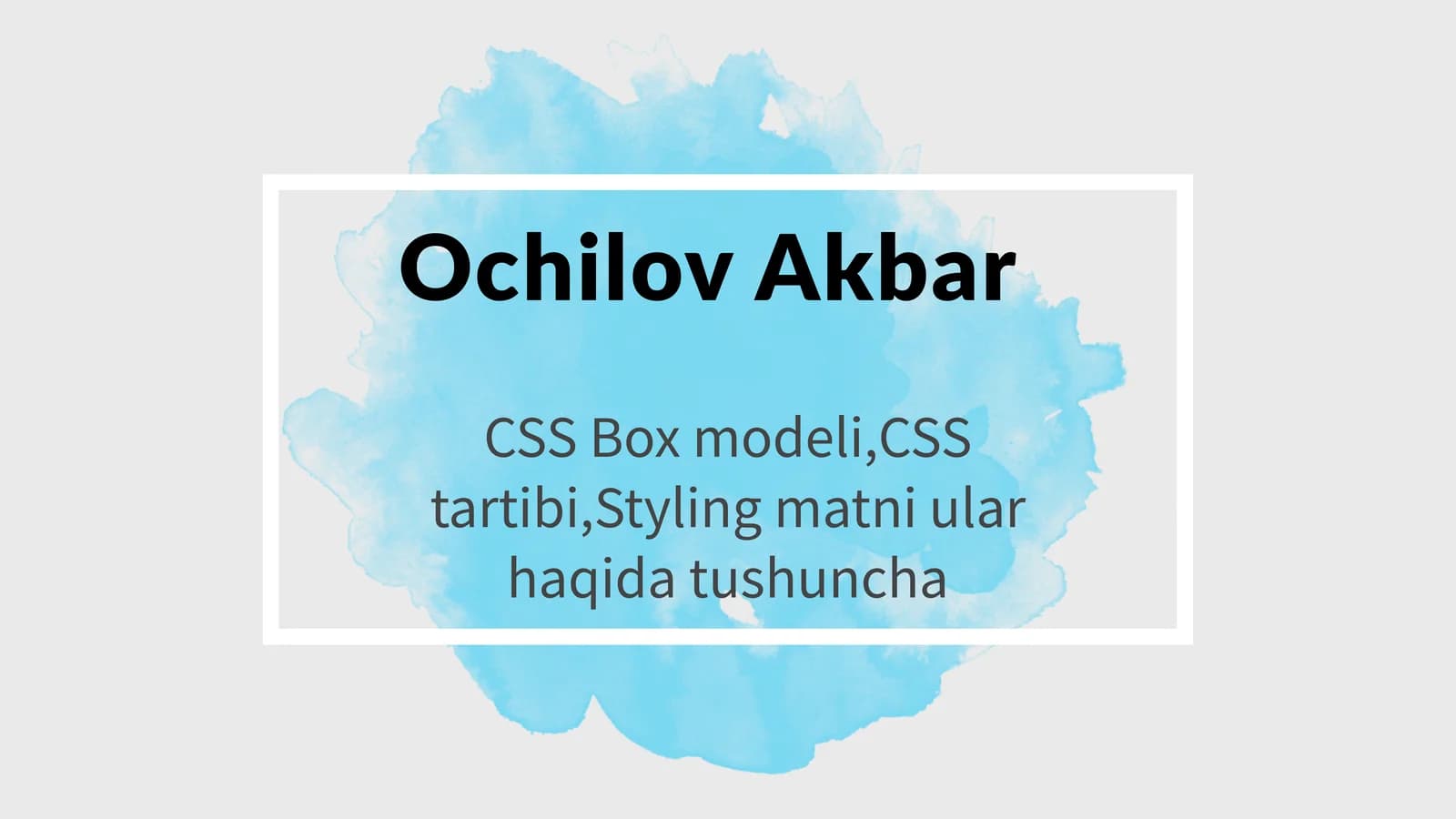 CSS Boxmodeli