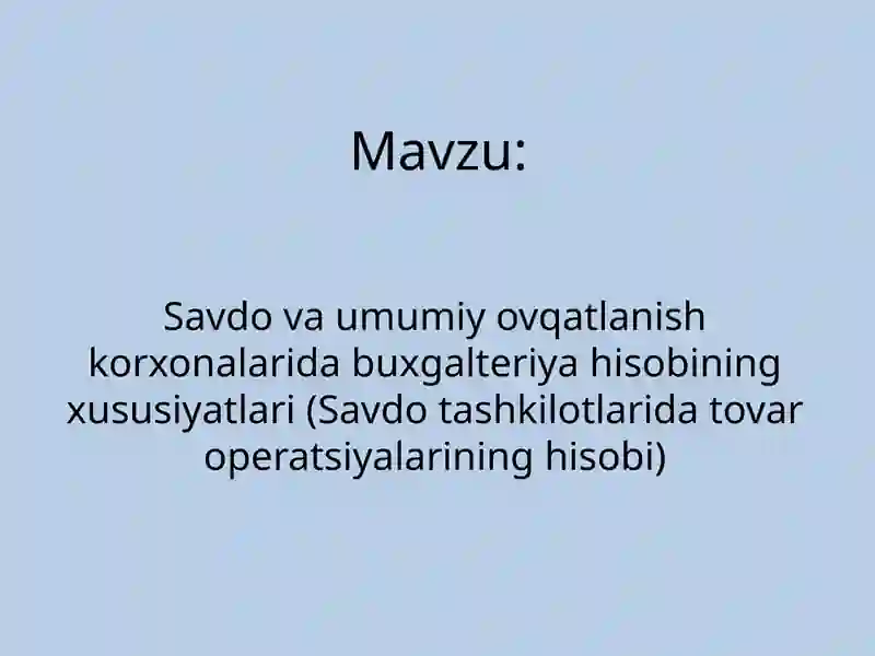 Buxgalteriya hisobiyo