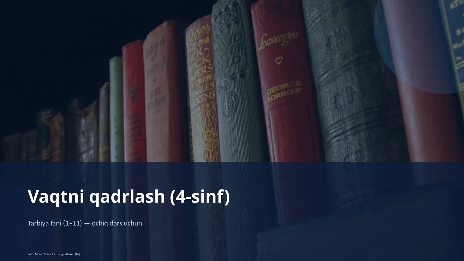 Vaqtni qadrlash (4-sinf)