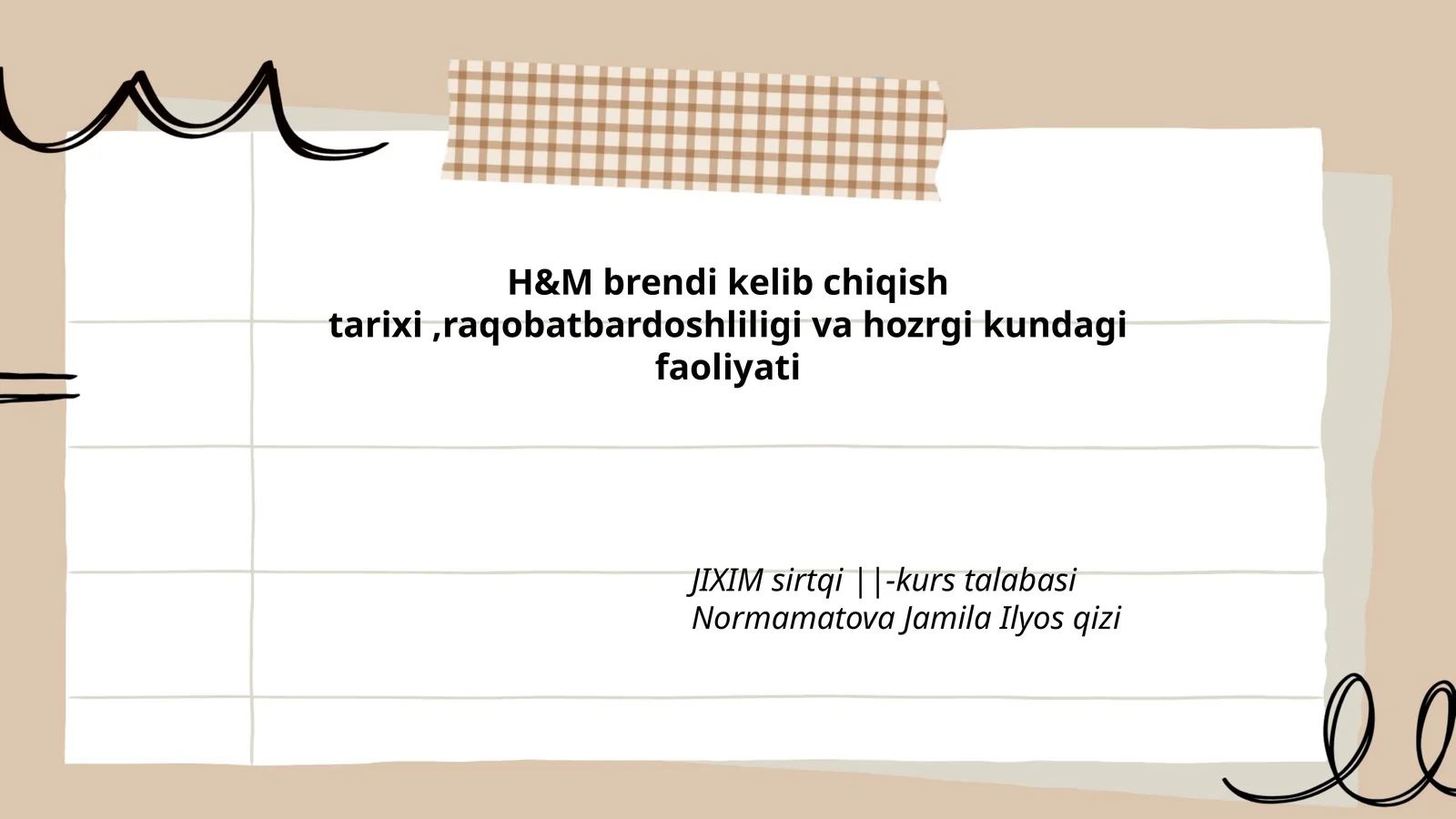 H&M brendi