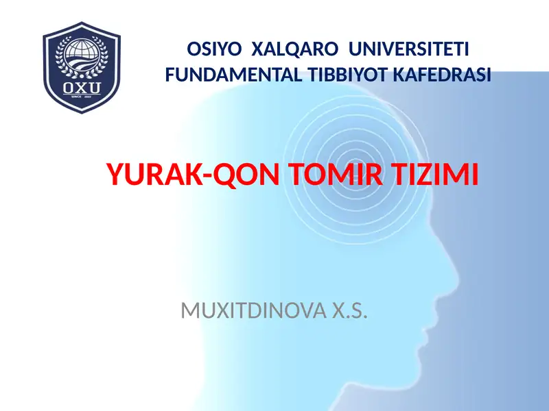 Yurak-Qontomir Tizimi