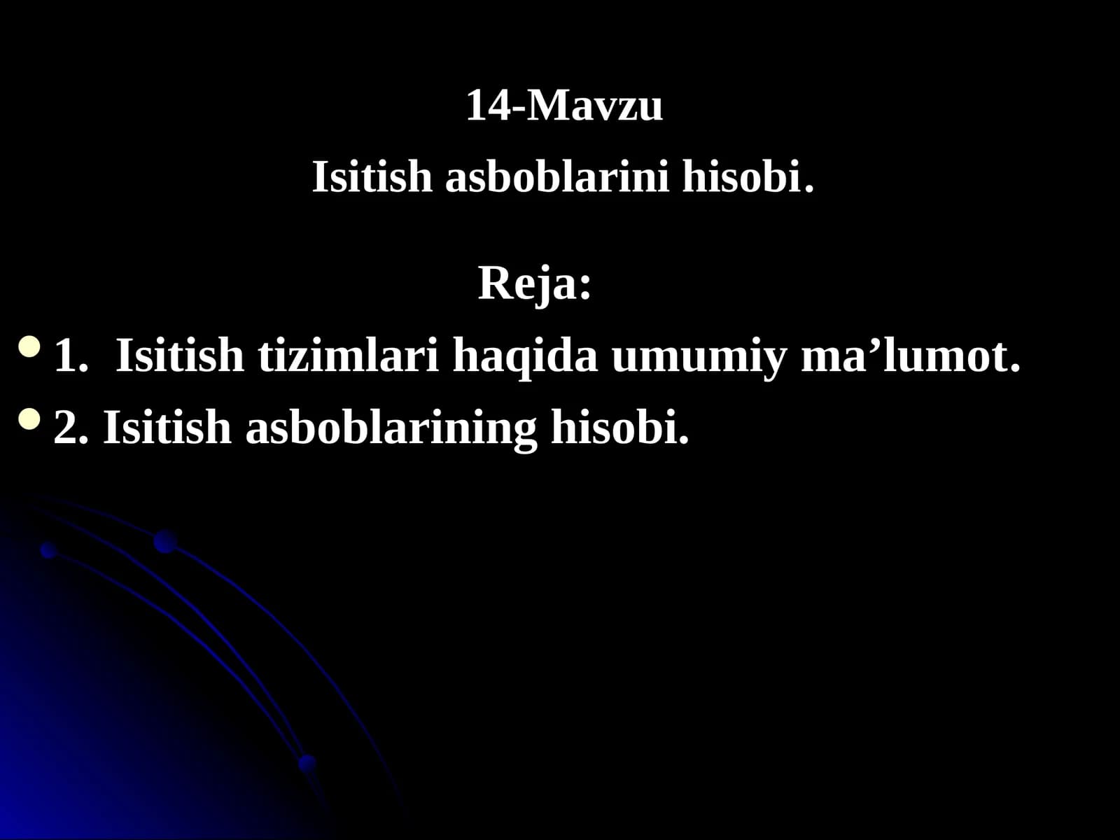 Isitish asboblarini hisobi
