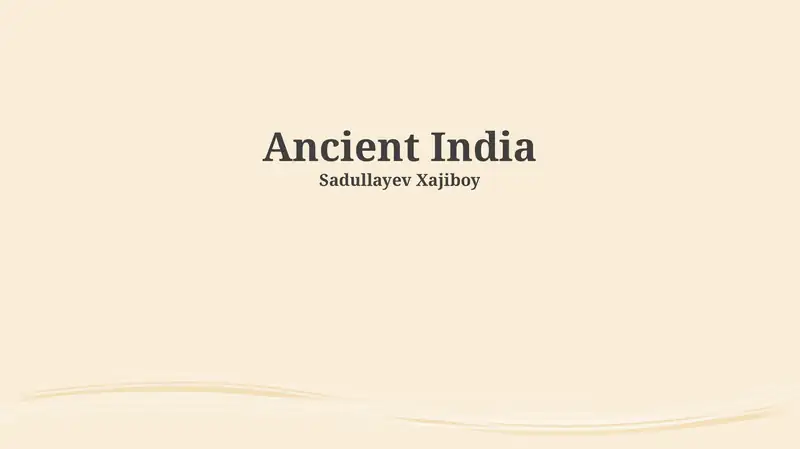 Ancient India