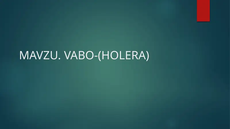 VABO- Вабо-(XOLERA)