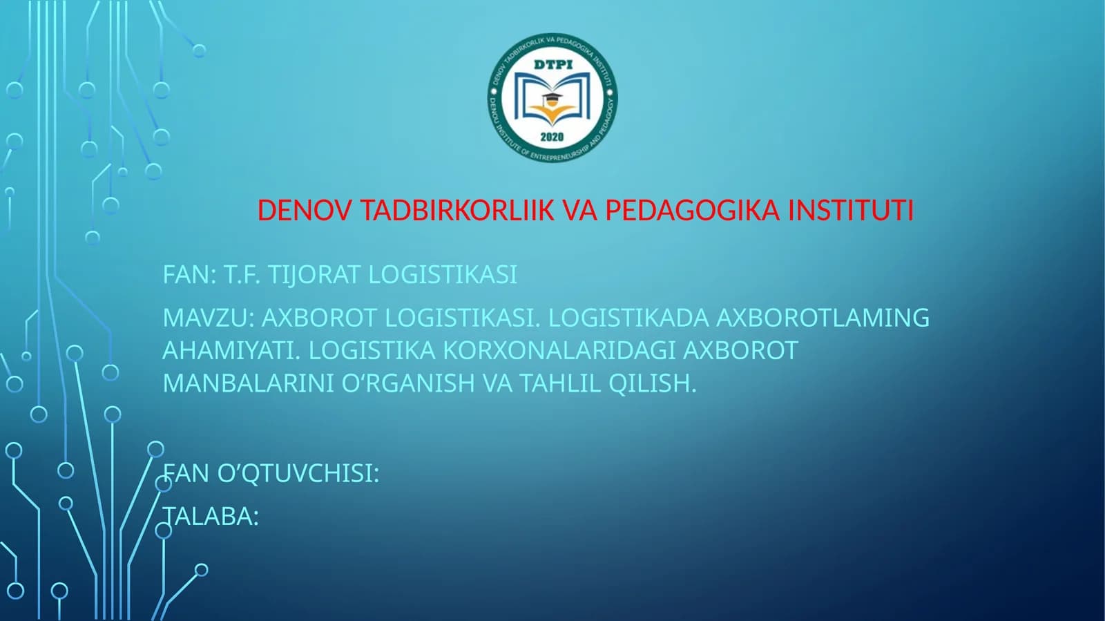 Axborot Logistikasi