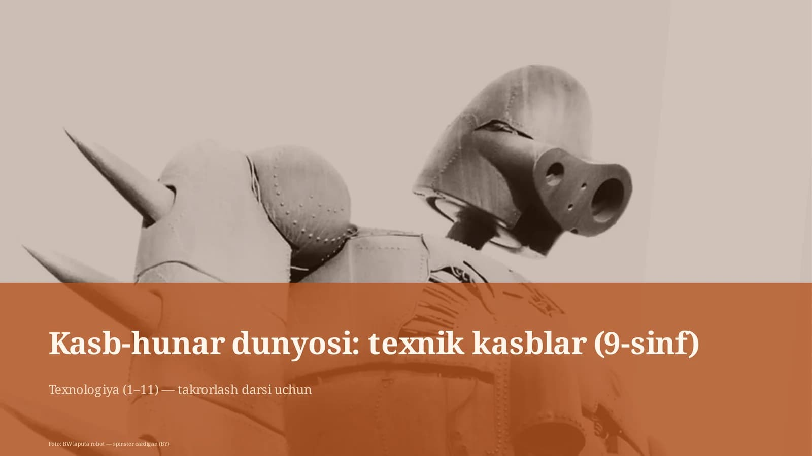 Kasb-hunar dunyosi: texnik kasblar (9-sinf)