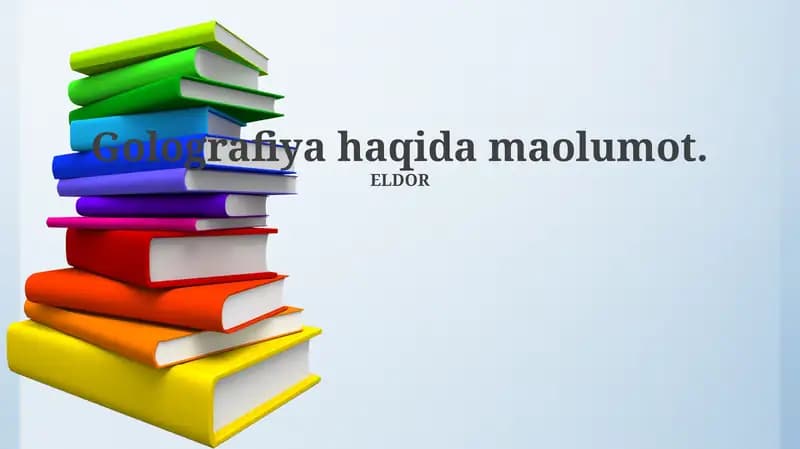 Golografiya