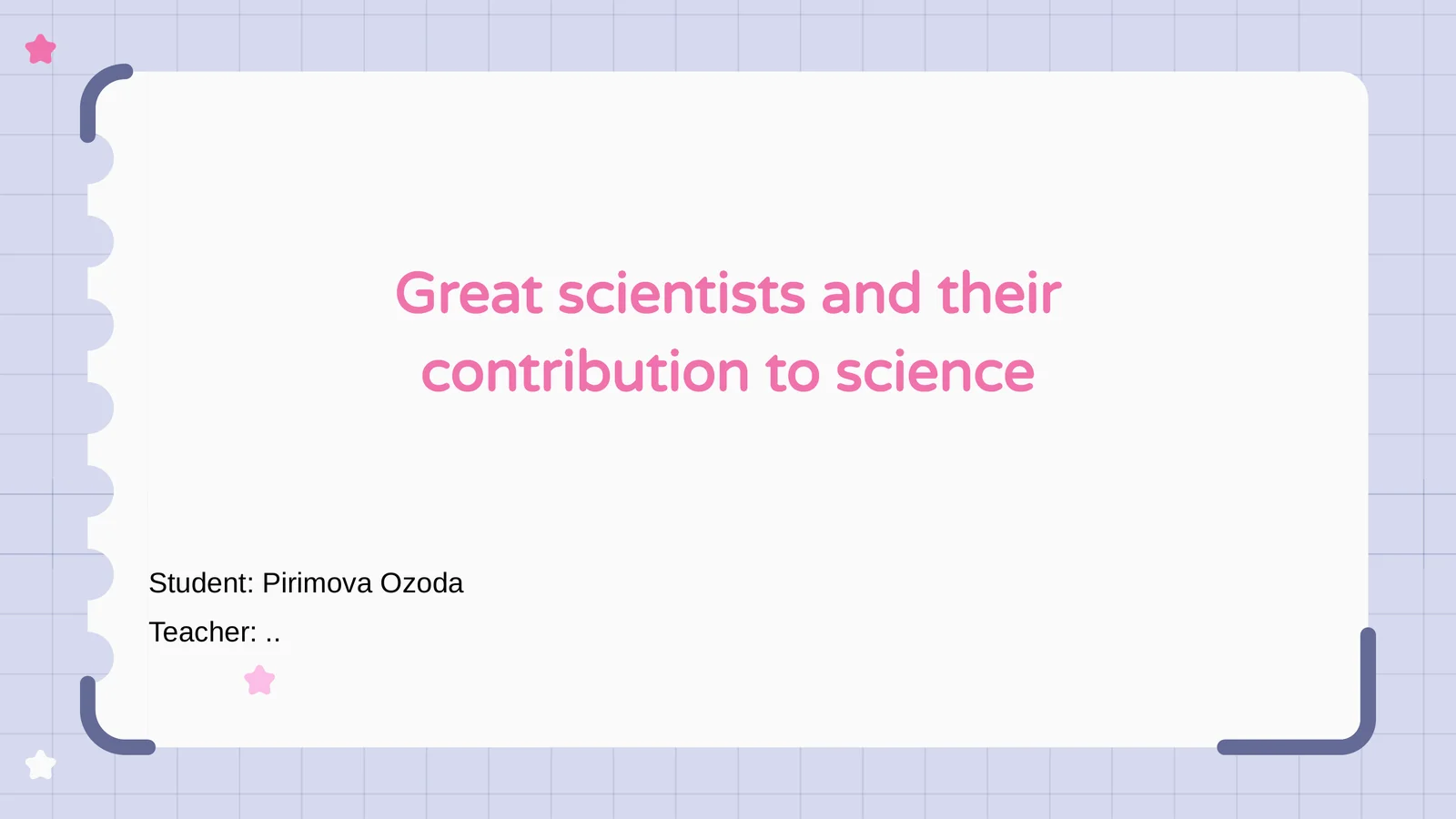 Introduction to Great Scientists