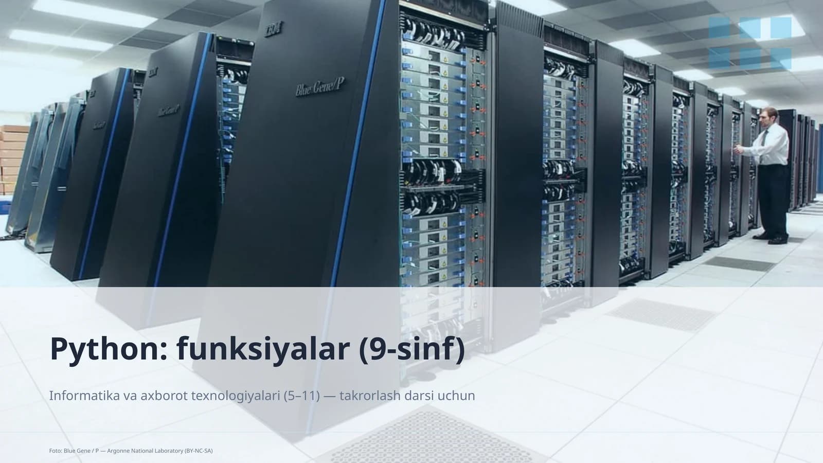 Python: funksiyalar (9-sinf)