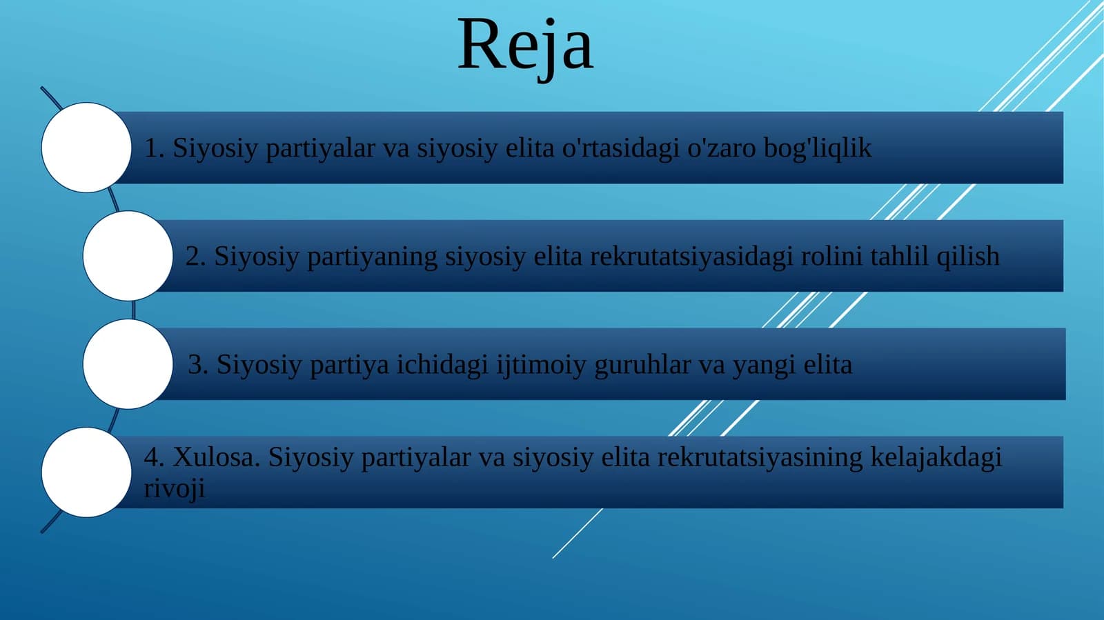 Siyosiy partiyalar va siyosiy elita