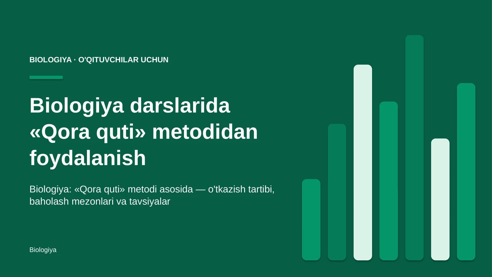 biologiya darslarida qora quti metodidan foydalanish 2592