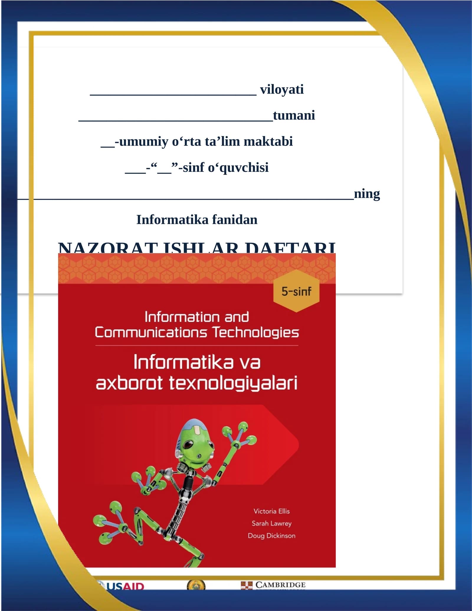 NAZORAT ISHLAR DAFTARI