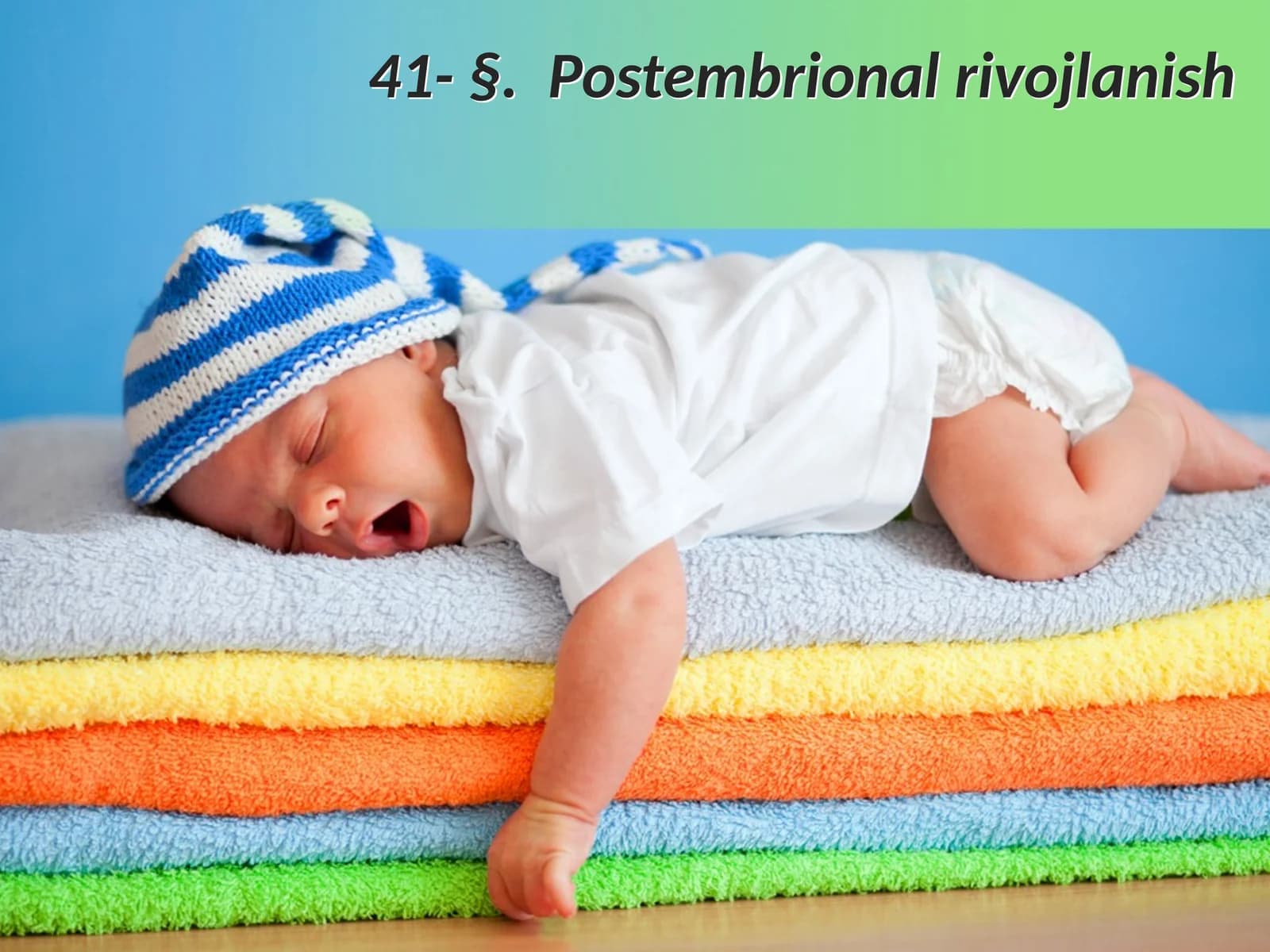 Postembrional  rivojlanish