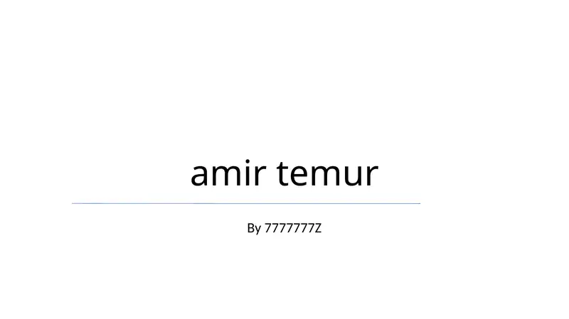 Amir Temur