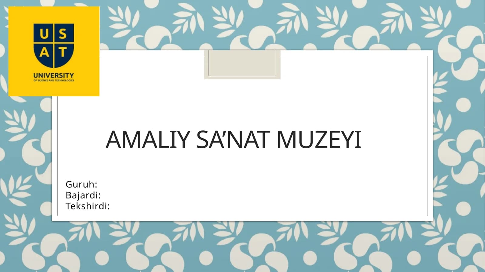 Amaliysa’natmuzeyi