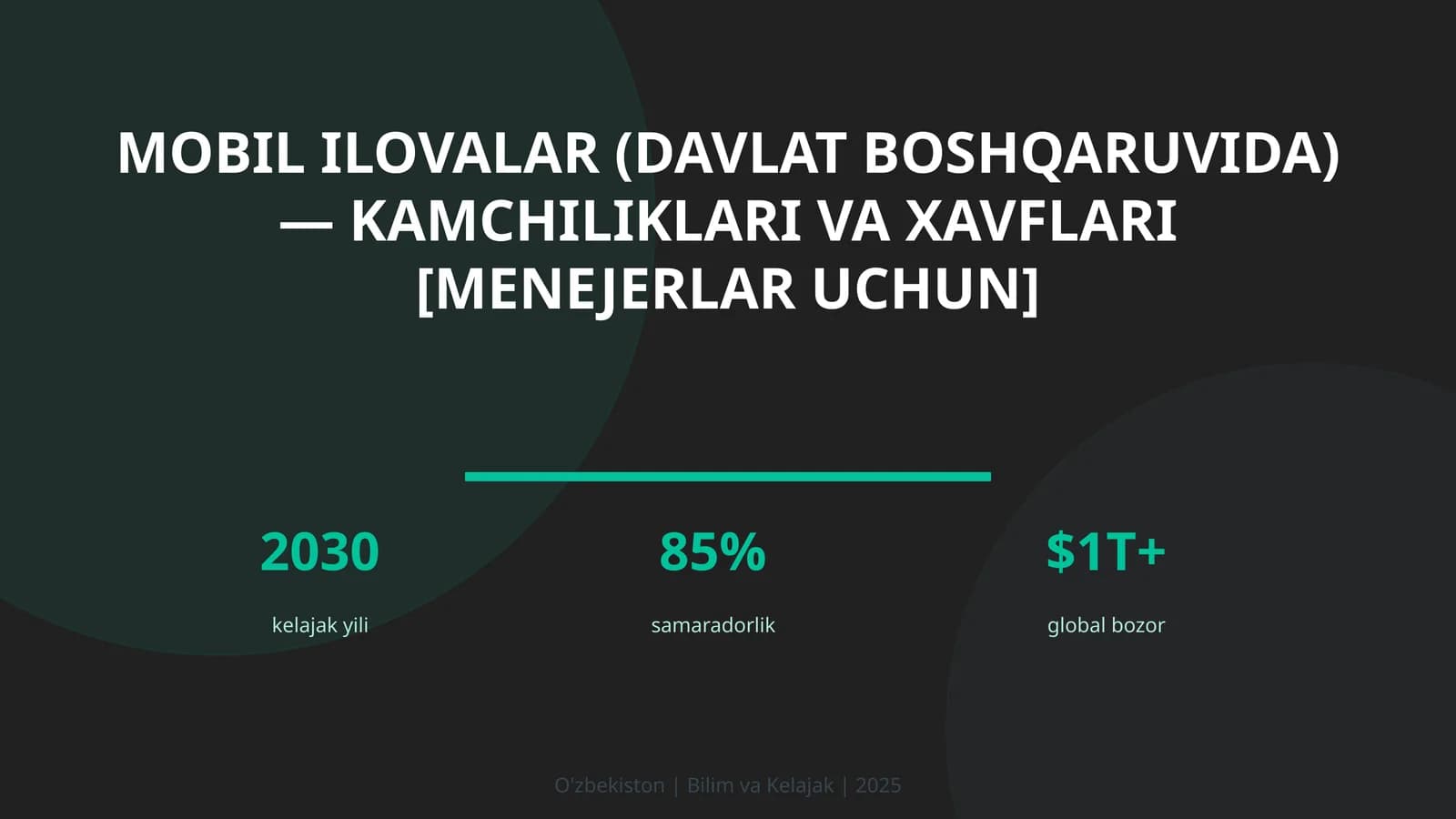 Mobil ilovalar (davlat boshqaruvida) — kamchiliklari va xavflari [menejerlar uchun]