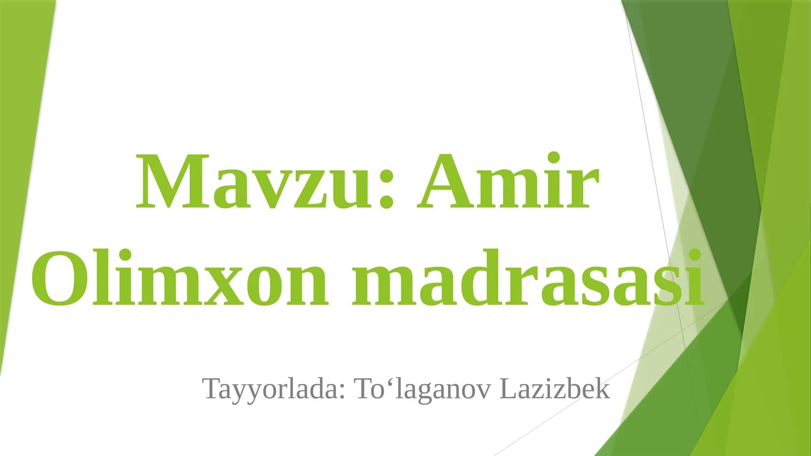 Amir Olimxonmadrasasi