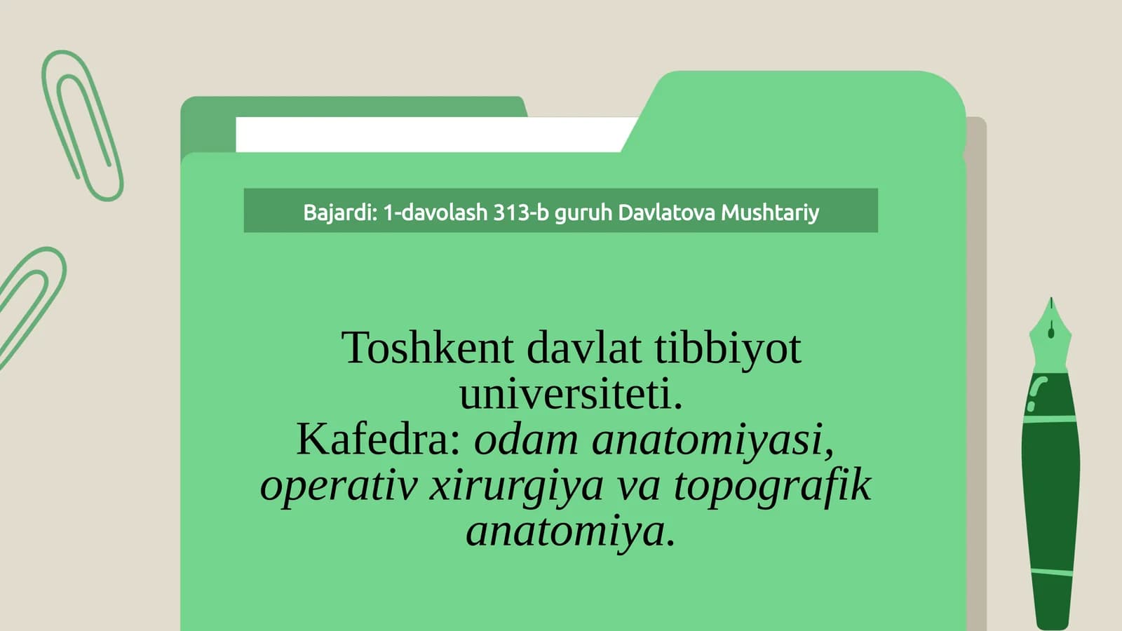 Yelka kamari va o’mrov osti anatomik tuzilishi