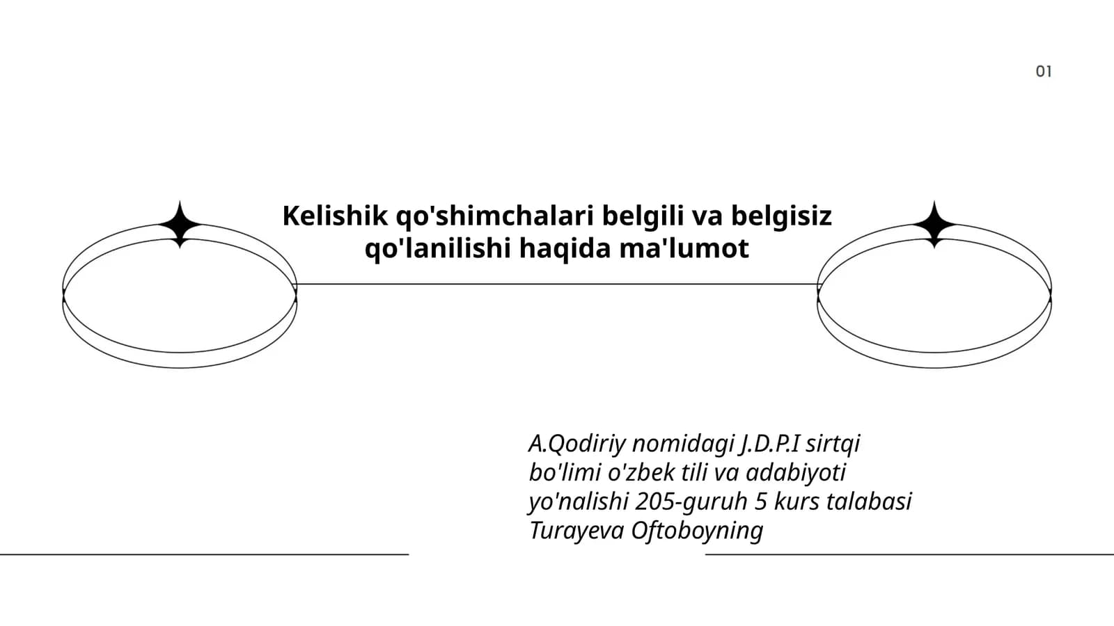 Kelishik qo'shimchalari belgili va belgisiz qo'lanilishi haqida ma'lumot