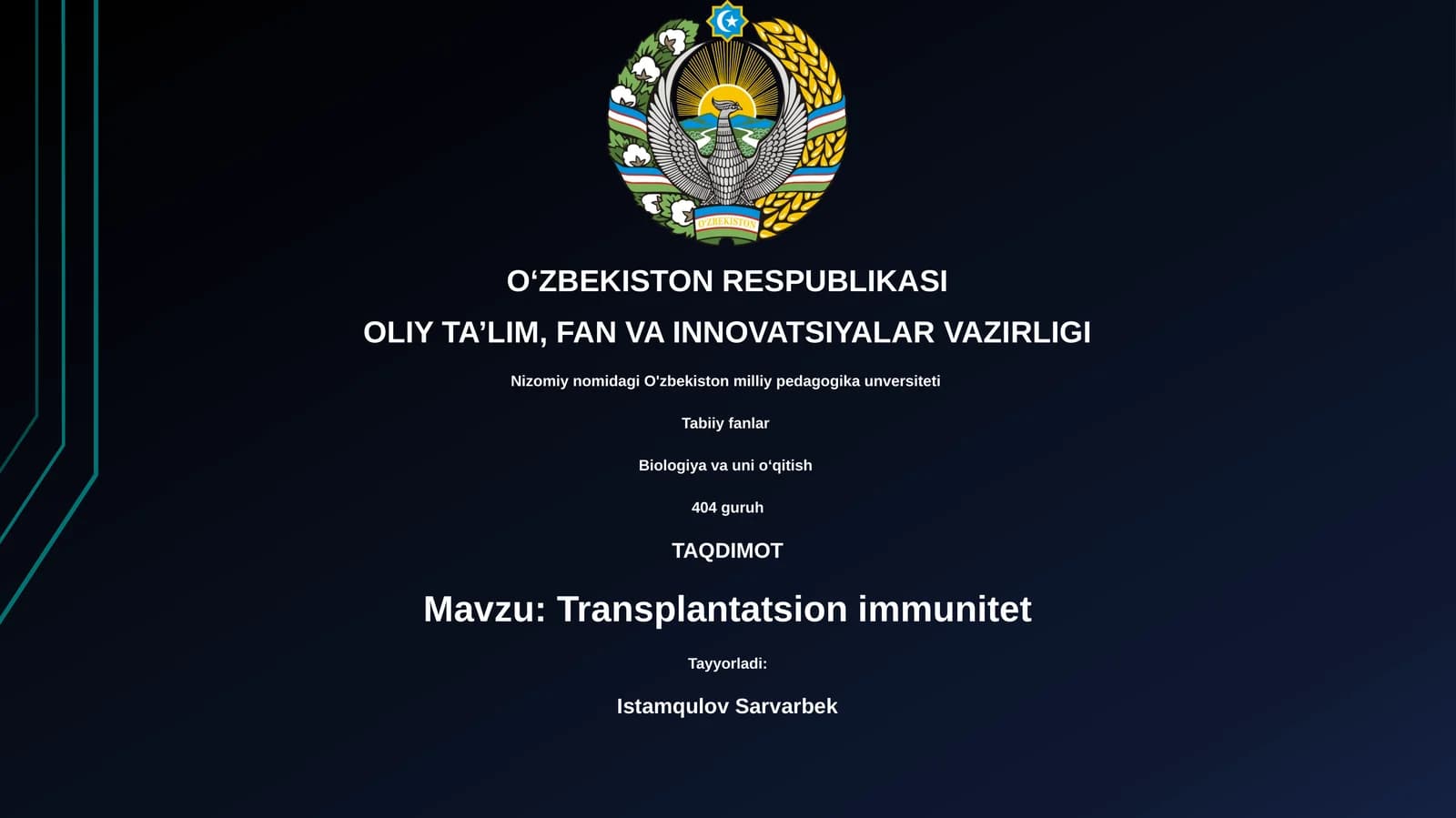 Transplantatsion immunitet