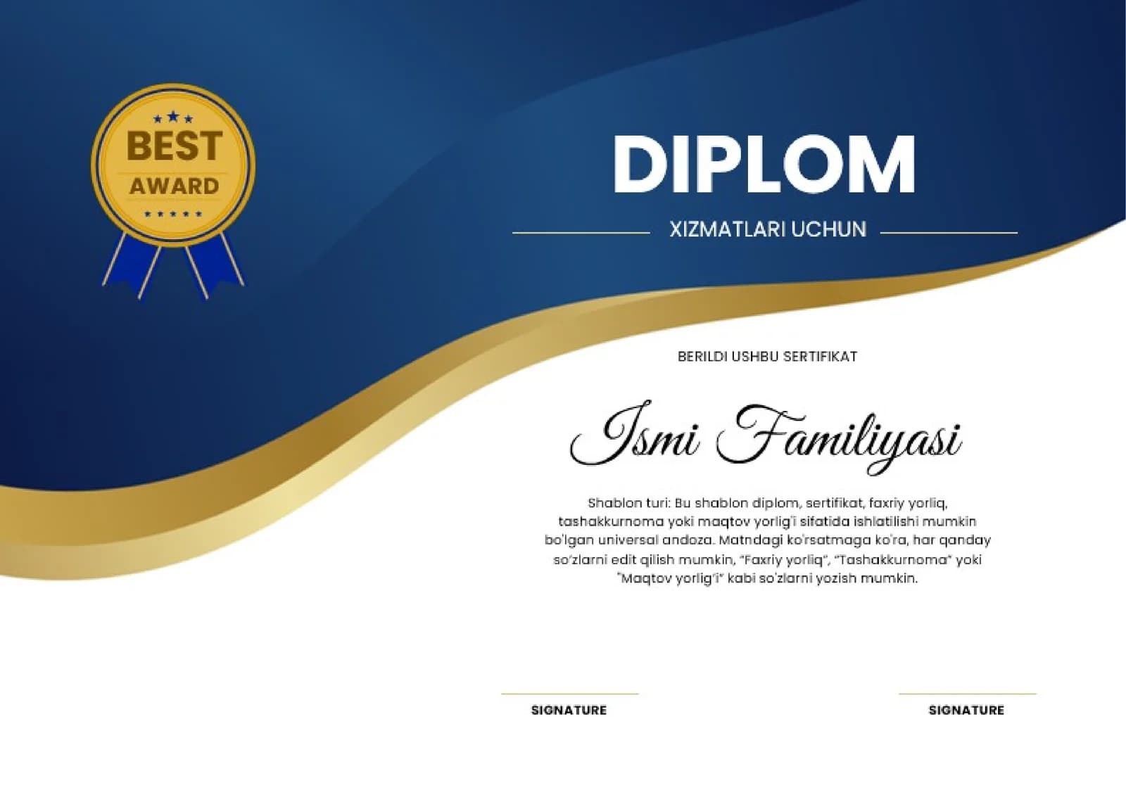 DIPLOM shabloni