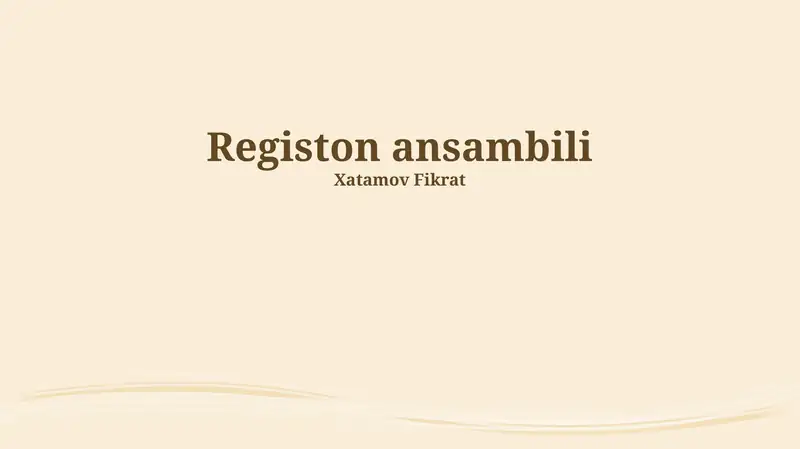 Registon ansambili