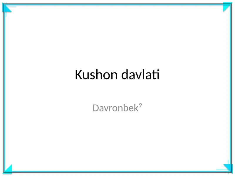 Kushon davlati
