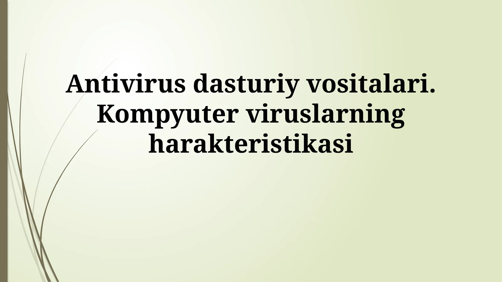 Antivirus dasturlari