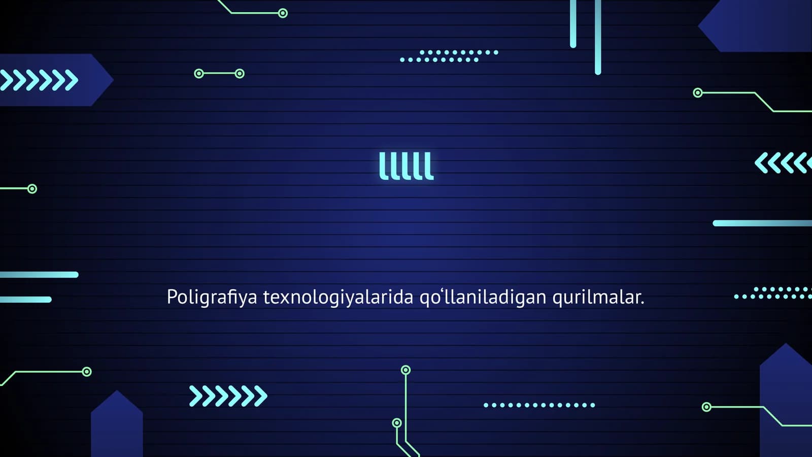 Poligrafiya texnologiyalarida qo‘llaniladigan qurilmalar
