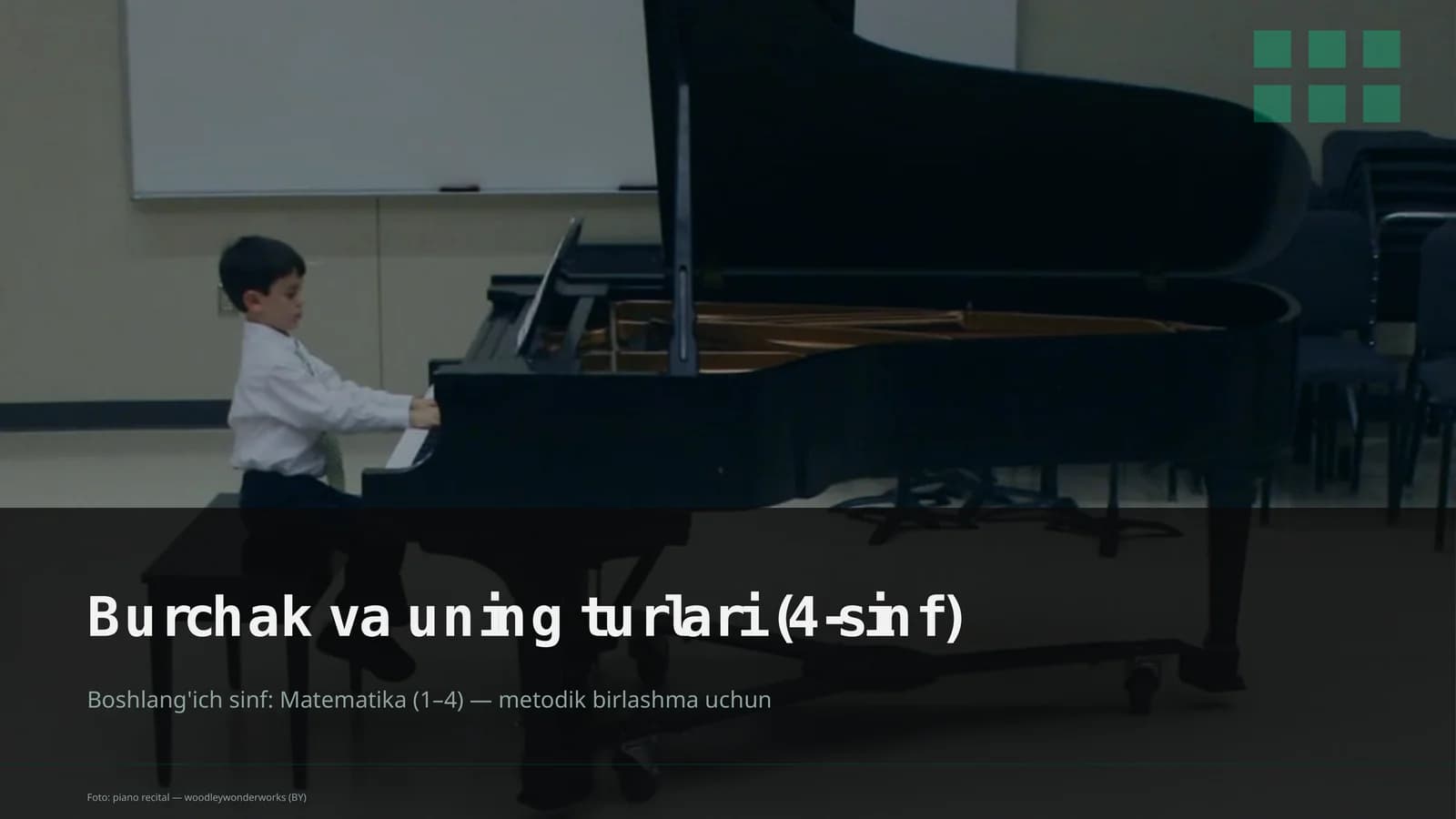 Burchak va uning turlari (4-sinf)