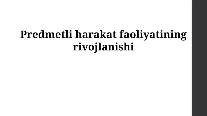 Ob'ektiv-amaliy faoliyatning mohiyati