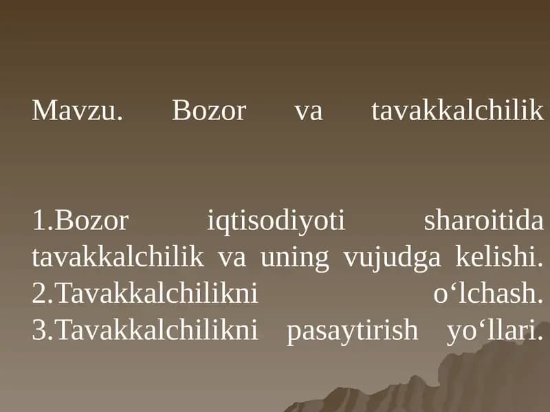 Tavakkalchilik