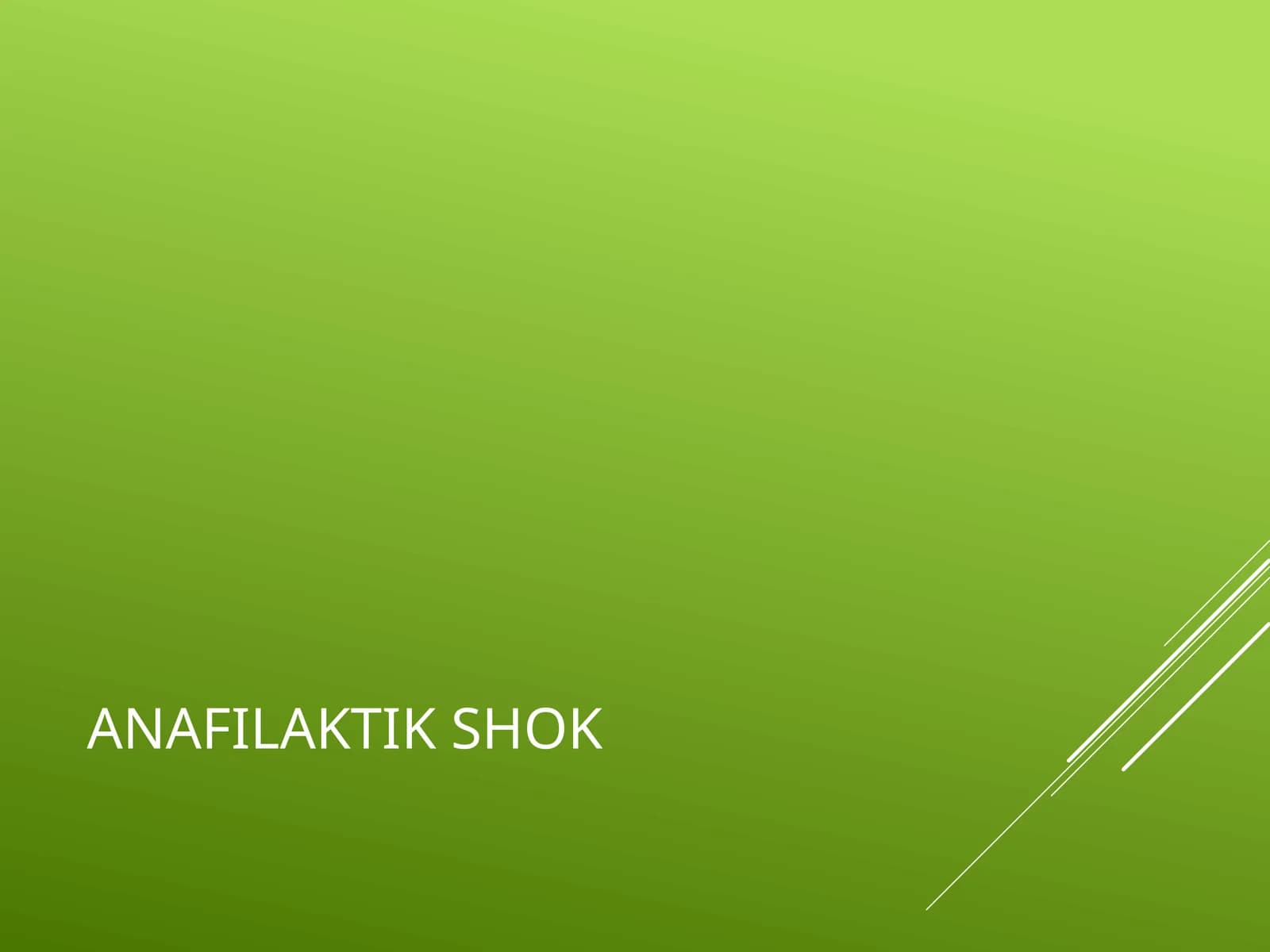 ANAFILAKTIK SHOK