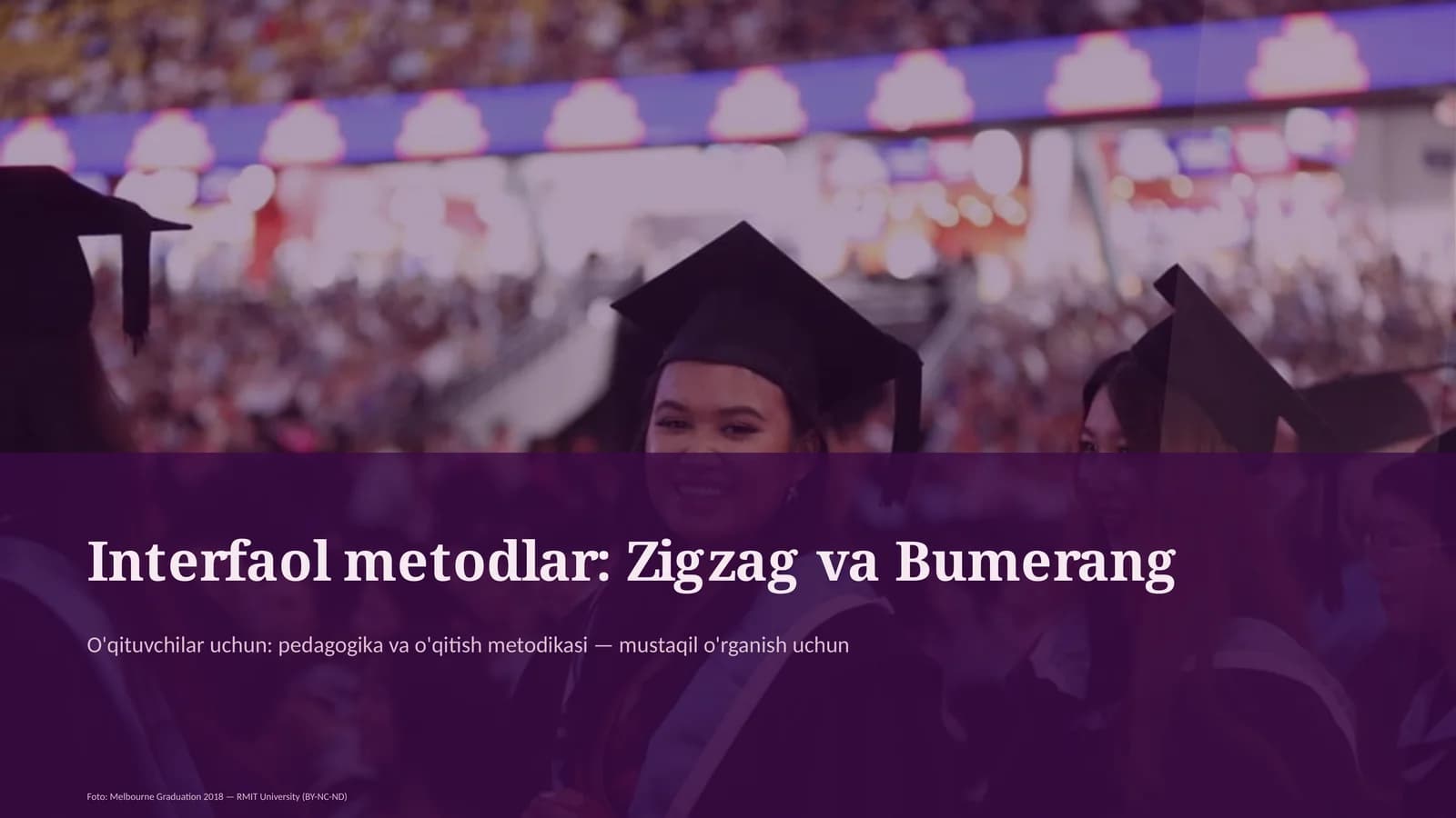 Interfaol metodlar: Zigzag va Bumerang
