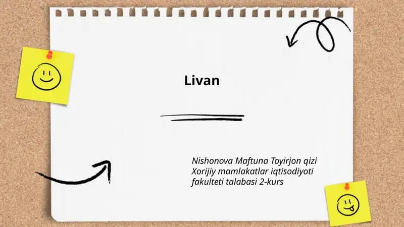 Livanning tarixi
