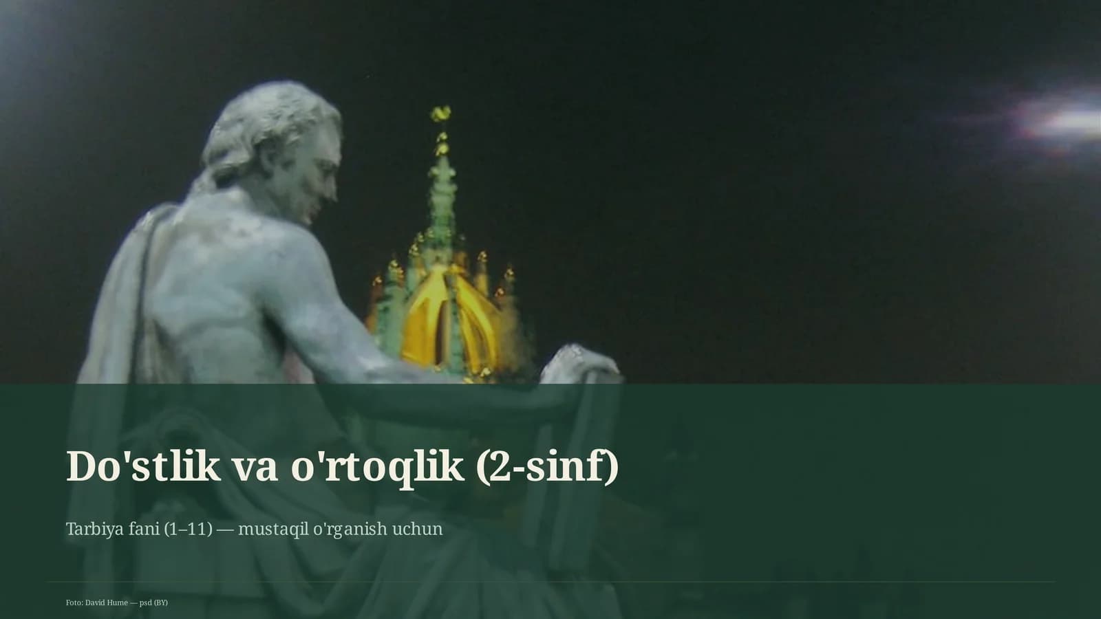 Do'stlik va o'rtoqlik (2-sinf)