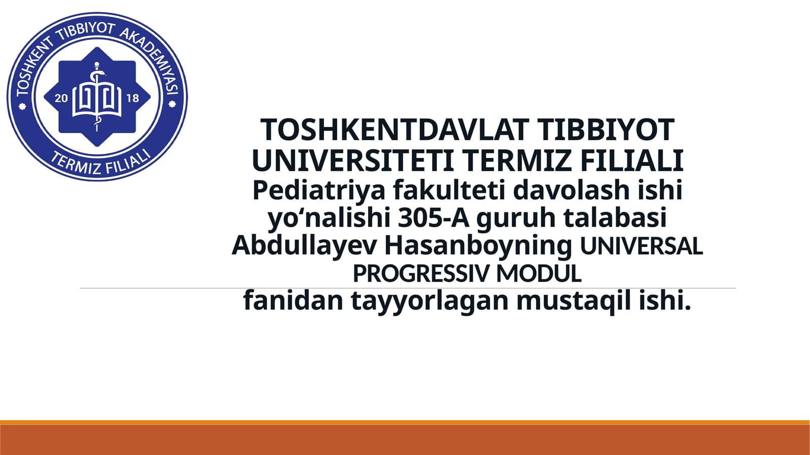 progress modul nima