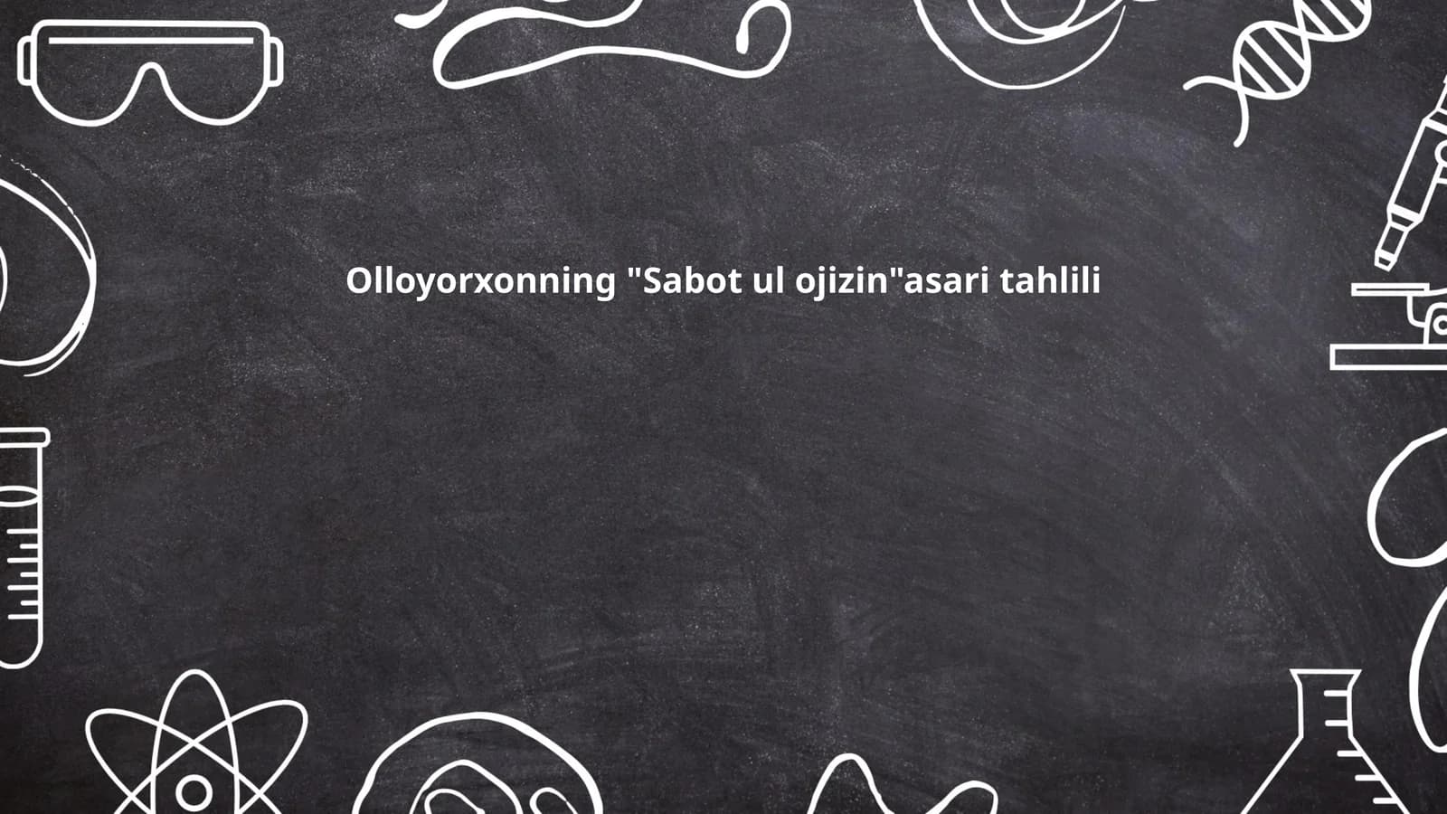 Sabot ul ojizin asari tahlili