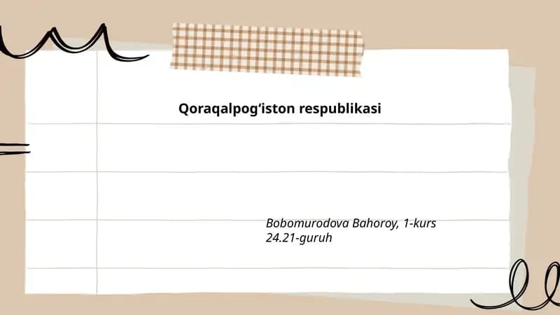 Qoraqalpogʻiston Respublikasining tarixi