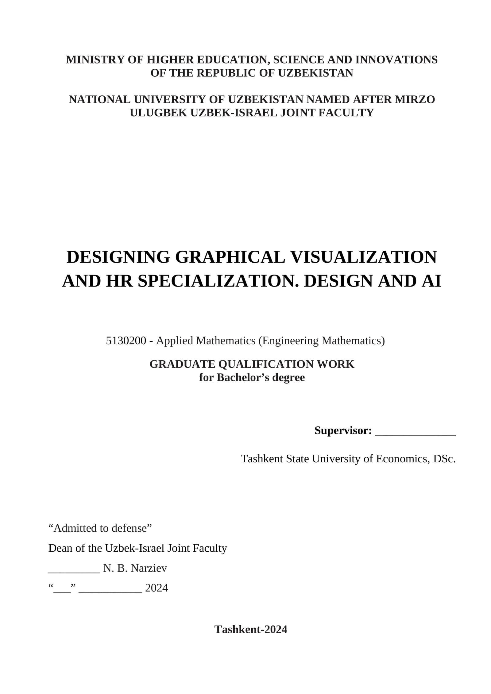 DESIGNING GRAPHICAL VISUALIZATION AND HR SPECIALIZATION. DESIGN AND AI