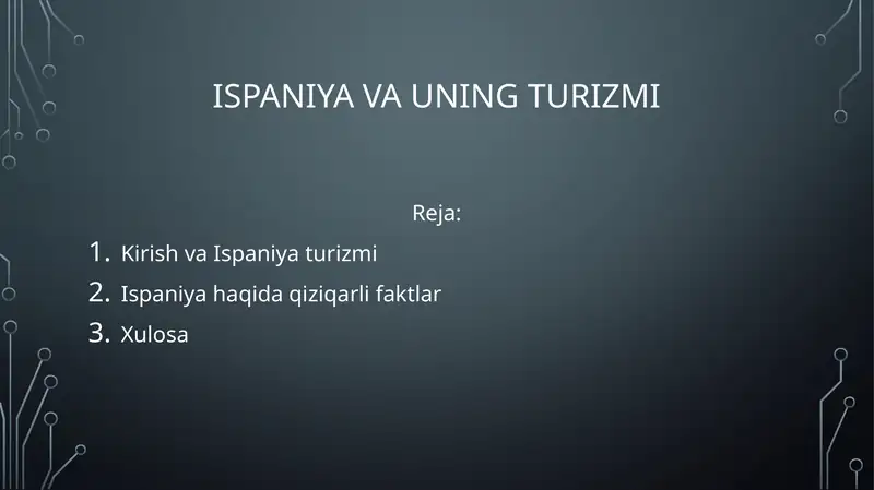 Ispaniya va uning turizmi