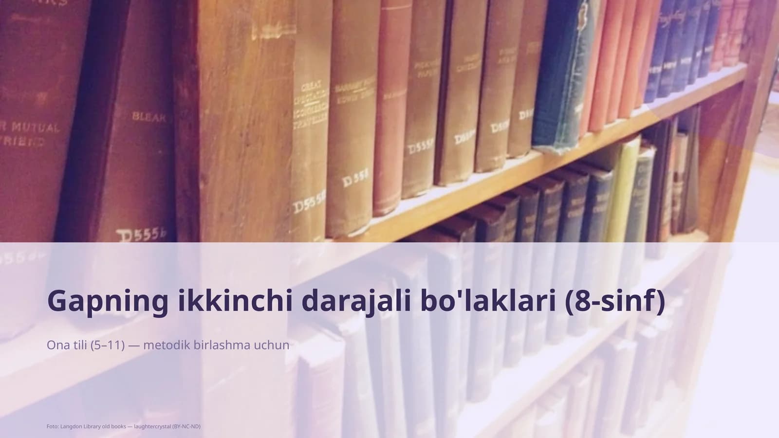 Gapning ikkinchi darajali bo'laklari (8-sinf)